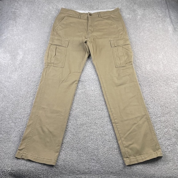 Levis Pants Mens 32x34 (Fits 34x32) Tan Khaki 541 Athletic Fit Cargo Tactical - Picture 1 of 12